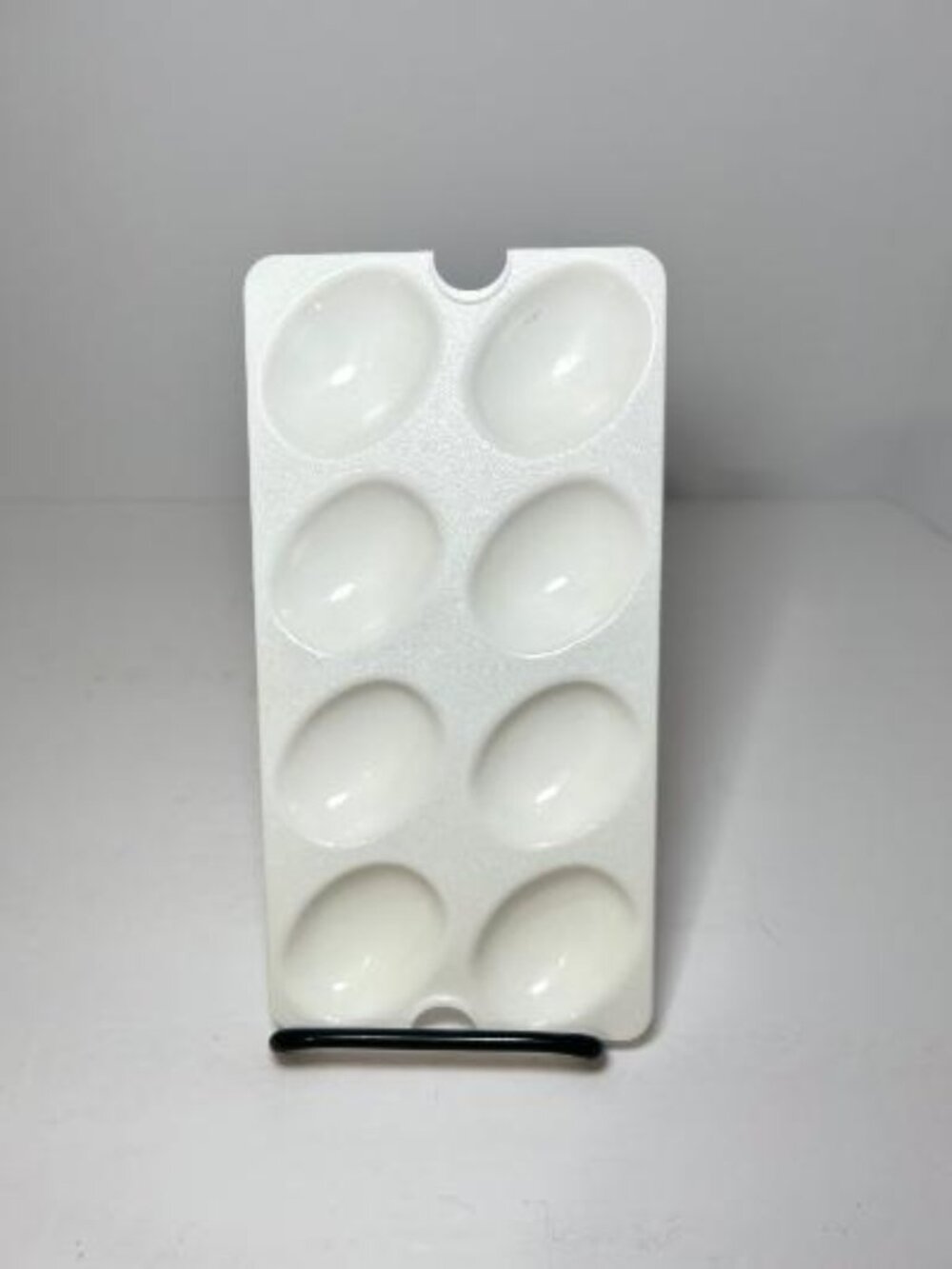 Tupperware 665-5 Deviled Egg Tray Keeper Inserts Holds 8 Eggs Replacement White